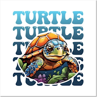 Sea Turtle Save Our Seas Posters and Art